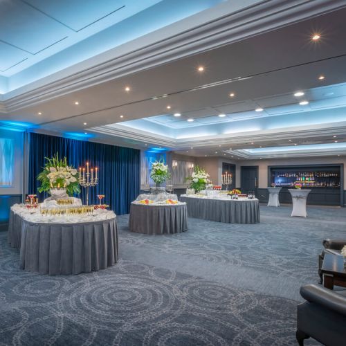 Merrion Room Setup for a Drinks Reception